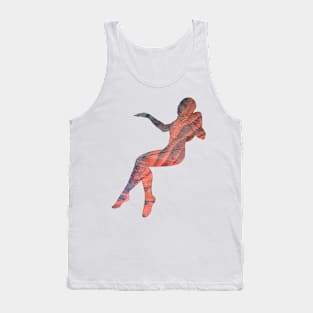 Atropos Space Girl White Background Tank Top